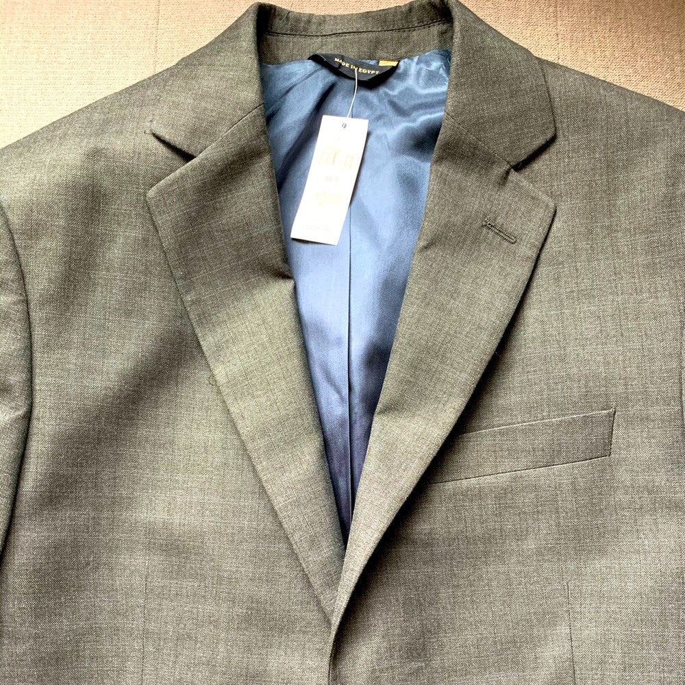 New Banana Republic Blazer 38S, Gray w Blue detail
